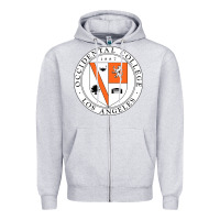 Heather Grey Occidental College Zipper Hoodie - linhVisuals