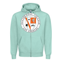 Seafoam Occidental College Zipper Hoodie - linhVisuals