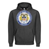 Charcoal Heather United States Merchant Marine Academy Zipper Hoodie - linhVisuals