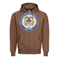 Chestnut United States Merchant Marine Academy Zipper Hoodie - linhVisuals