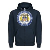 Navy United States Merchant Marine Academy Zipper Hoodie - linhVisuals