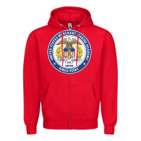 Red United States Merchant Marine Academy Zipper Hoodie - linhVisuals