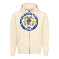 Sandshell United States Merchant Marine Academy Zipper Hoodie - linhVisuals