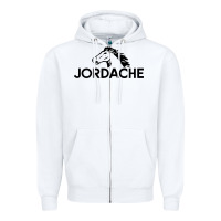 White jordache Zipper Hoodie - linhVisuals