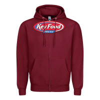 Burgundy keyfood fresh Zipper Hoodie - linhVisuals