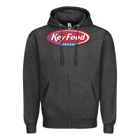 Charcoal Heather keyfood fresh Zipper Hoodie - linhVisuals