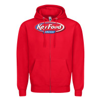 Red keyfood fresh Zipper Hoodie - linhVisuals