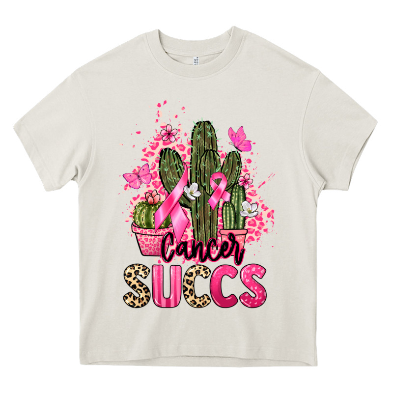 Cancer Succs Cancer Awareness Heavy Core Tee by HowdyJamesFarm | Teevron