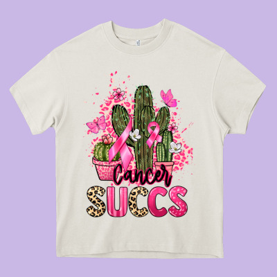 Cancer Succs Cancer Awareness Heavy Core Tee Designed By Howdyjamesfarm