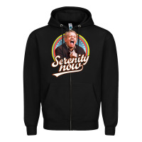 Black serenity later serenity now Zipper Hoodie - linhVisuals