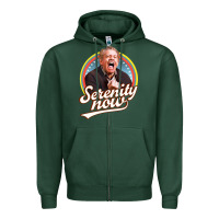 Sports Green serenity later serenity now Zipper Hoodie - linhVisuals