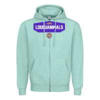 Seafoam lsu louisianimals Zipper Hoodie - linhVisuals