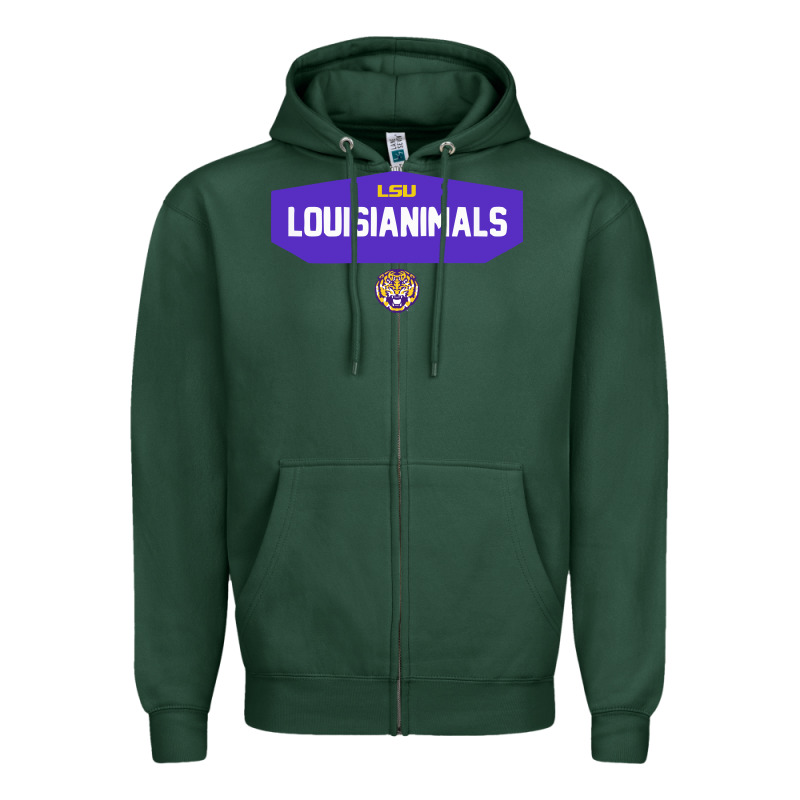 Lsu Louisianimals Zipper Hoodie by linhVisuals | Teevron
