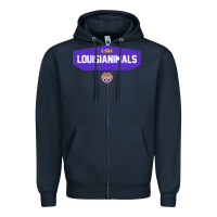 Navy lsu louisianimals Zipper Hoodie - linhVisuals