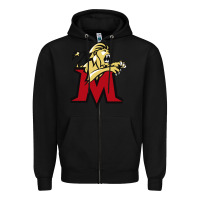 Black molloy merch Zipper Hoodie - linhVisuals