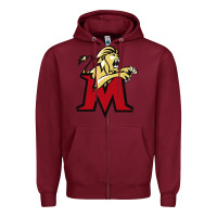 Burgundy molloy merch Zipper Hoodie - linhVisuals