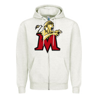 Oatmeal Heather molloy merch Zipper Hoodie - linhVisuals