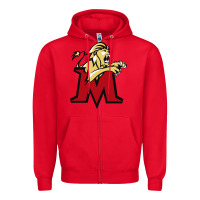 Red molloy merch Zipper Hoodie - linhVisuals
