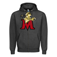 Charcoal Heather molloy merch Zipper Hoodie - linhVisuals