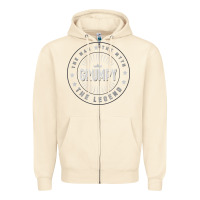 Sandshell graphic 365 grumpy the legend men funny gift Zipper Hoodie - linhVisuals