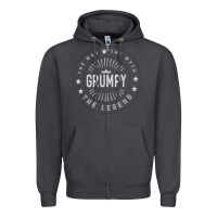 Smoke graphic 365 grumpy the legend men funny gift Zipper Hoodie - linhVisuals