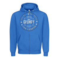 True Royal graphic 365 grumpy the legend men funny gift Zipper Hoodie - linhVisuals