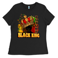 Black Future black king Ladies Tee - FaDigitalArtStudio