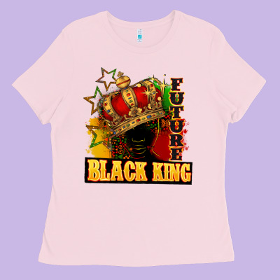 Future Black King Ladies Tee Designed By Fadigitalartstudio