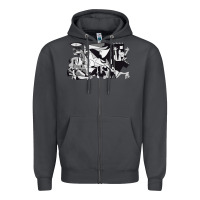 Smoke guernica artwork Zipper Hoodie - linhVisuals