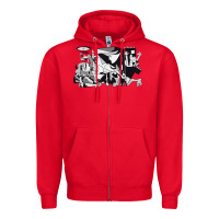 Red guernica artwork Zipper Hoodie - linhVisuals