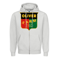 Dove Grey oliver farm Zipper Hoodie - linhVisuals