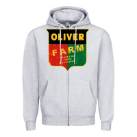 Heather Grey oliver farm Zipper Hoodie - linhVisuals