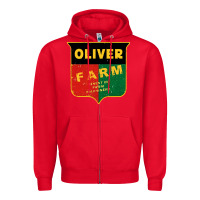 Red oliver farm Zipper Hoodie - linhVisuals