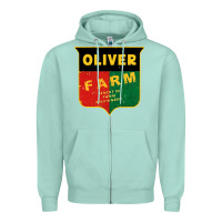 Seafoam oliver farm Zipper Hoodie - linhVisuals