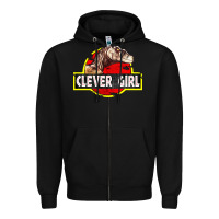 Black clever girl Zipper Hoodie - linhVisuals