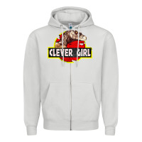 Dove Grey clever girl Zipper Hoodie - linhVisuals