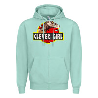 Seafoam clever girl Zipper Hoodie - linhVisuals