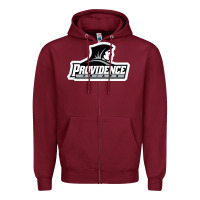 Burgundy providence college Zipper Hoodie - linhVisuals