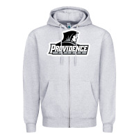 Heather Grey providence college Zipper Hoodie - linhVisuals