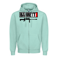 Seafoam barrett firearm company Zipper Hoodie - linhVisuals