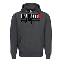 Smoke barrett firearm company Zipper Hoodie - linhVisuals