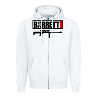 White barrett firearm company Zipper Hoodie - linhVisuals