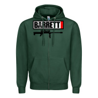 Sports Green barrett firearm company Zipper Hoodie - linhVisuals