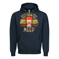 Navy the muppet show beaker meepers gonna meep Zipper Hoodie - linhVisuals