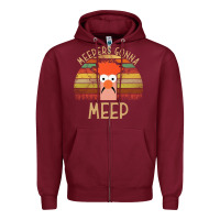 Burgundy the muppet show beaker meepers gonna meep Zipper Hoodie - linhVisuals