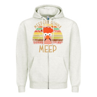 Oatmeal Heather the muppet show beaker meepers gonna meep Zipper Hoodie - linhVisuals