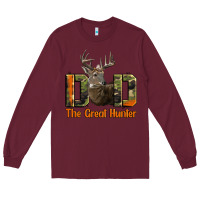 Burgundy Western Dad The Great Deer Hunter Long Sleeve Tee - LillyAllenDesigns