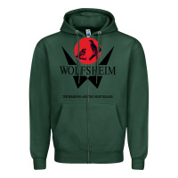 Sports Green wolfsheim german music Zipper Hoodie - linhVisuals