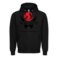 Black wolfsheim german music Zipper Hoodie - linhVisuals