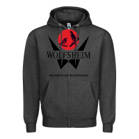 Charcoal Heather wolfsheim german music Zipper Hoodie - linhVisuals
